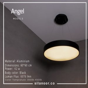 آویز آنجل 60 توپر مشکی