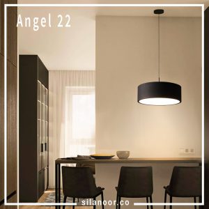 آویز مدرن آنجل 22 تو پر مشکی